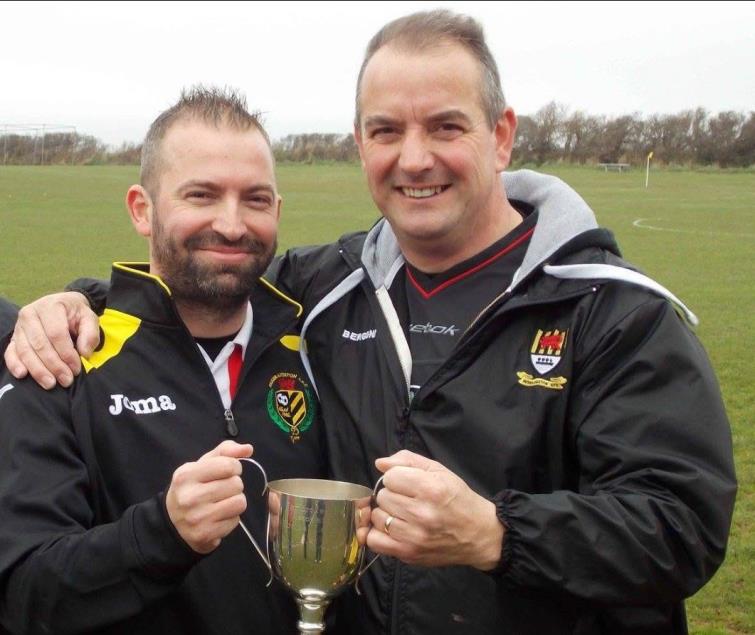 Gavin and his mate Julio Galdo celebrate Herbie silverware Gavin and his mate Julio Galdo celebrate Herbie silverware